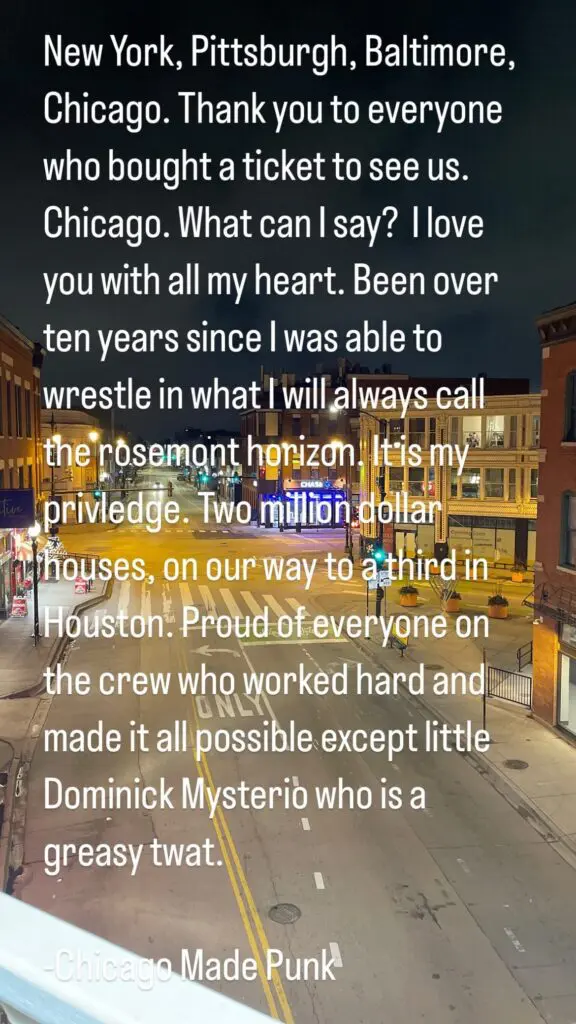 CM Punk Reacts to Epic Steel Cage Match Against GUNTHER in Chicago