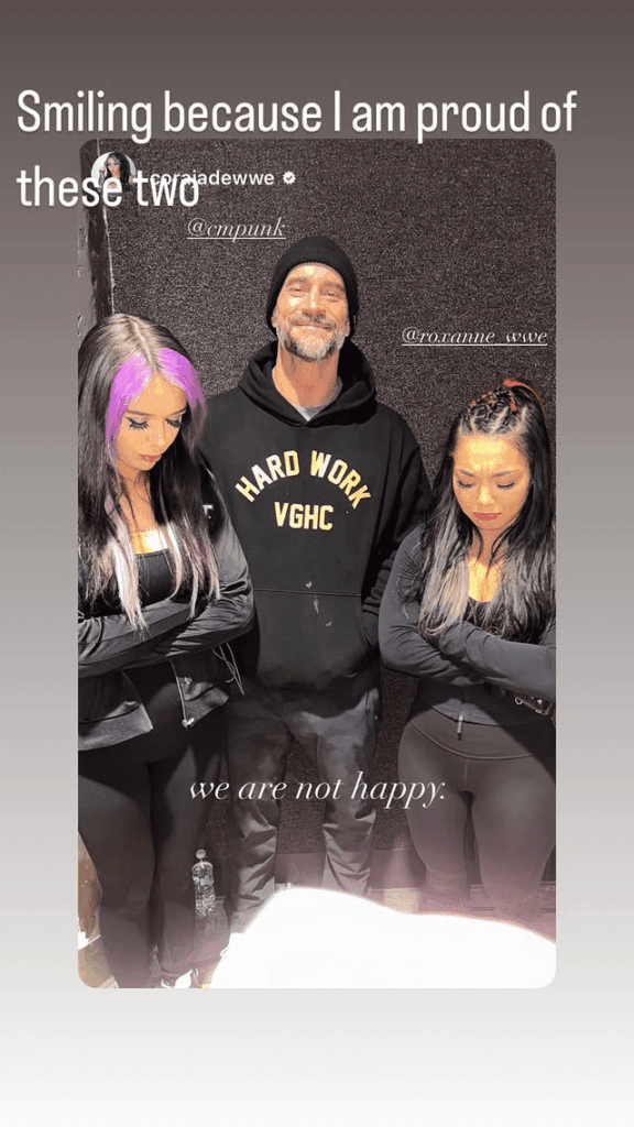 CM Punk Clarifies Smiling in Viral Photo with Roxanne Perez After NXT Women's Title Loss