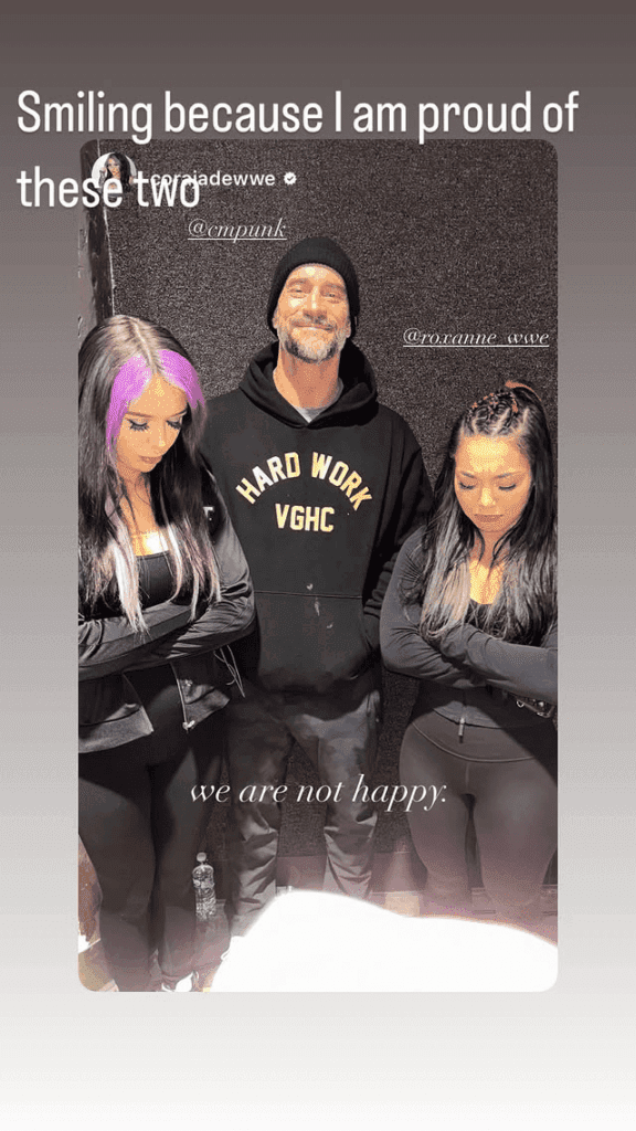 CM Punk Clarifies Smiling in Viral Photo with Roxanne Perez After NXT Women's Title Loss