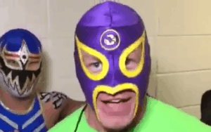 Lucha House Party Promo Interrupted by Masked John Cena at WWE Live Event