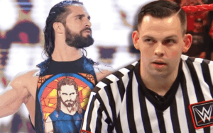 Seth Rollins Comforts His New Heel Referee Follower