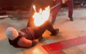 Video Of Wrestler Setting Opponent's Crotch On Fire Goes Viral