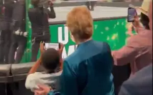 Linda McMahon Stops Security From Keeping Young Fan Trying To Film John Cena At Money In The Bank Linda McMahon Stops Security From Keeping Young Fan Trying To Film John Cena At Money In The Bank