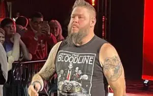 Kevin Owens Sports Roman Reigns' Bloodline T-Shirt At Live Event