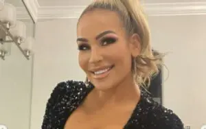 Natalya Stuns In Plunging Black Dress For The Super Bowl