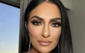 Sonya Deville Stuns In Low-Cut Glitter Dress Photo Drop