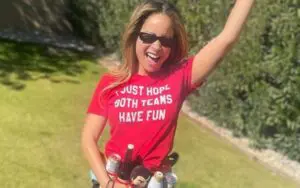 Kayla Braxton Parties Hard With Booze Utility Belt For Super Bowl Kayla Braxton Parties Hard With Booze Utility Belt For Super Bowl