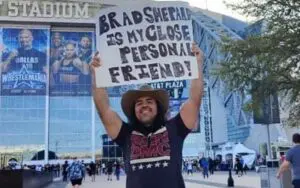 WWE Confiscated Brad Shepard Sign During WrestleMania 38