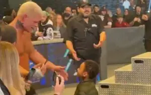 Cody Rhodes Has Incredible Reaction After Young Fan Jumps Barricade To See Him After WWE SmackDown