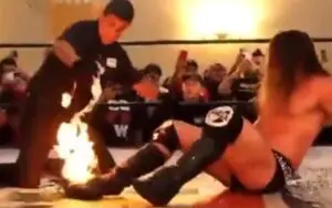 Joey Janela’s Current Status After Setting His Foot On Fire During Insane Spot Joey Janela's Current Status After Setting His Foot On Fire During Insane Spot