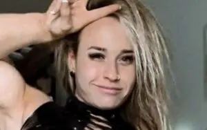 Jordynne Grace Shows Off Big In Tight Leather Mini Skirt