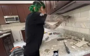Shotzi Blackheart Destroys Kitchen In New Remodeling Video