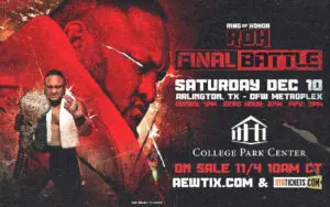 ROH Final Battle Not Likely To Sell Out