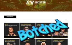 Fans Spot Bizarre Botch On AEW Roster Page