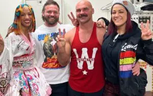 FTR Poses For Epic Wrestle Kingdom Photo With Bayley & Mercedes Mone FTR Poses For Epic Wrestle Kingdom Photo With Bayley & Mercedes Mone
