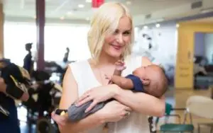 Renee Paquette's Daughter Put Her In Arm Bar During Diaper Change