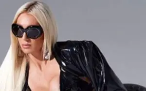 Charlotte Flair Stretches Out In Revealing Leather Outfit