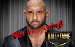 Why Batista Isn't Getting WWE Hall Of Fame Induction This Year