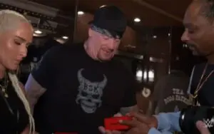 Snoop Dogg Brings Unique Gifts for The Undertaker and Michelle McCool Backstage at WrestleMania