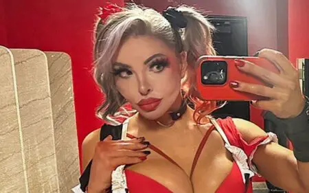 Natalia Markova Rocks Harley Quinn Costume For Spicy Halloween Photo Drop