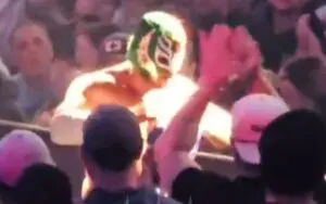 Dragon Lee Makes Young Fan's Day with Mask Exchange at WWE House Show