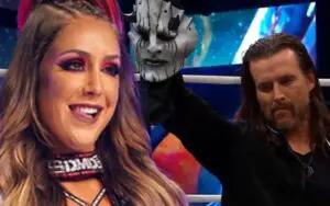 Britt Baker Reacts to Adam Cole’s Devil Revelation at AEW Worlds End Britt Baker Reacts to Adam Cole's Devil Revelation at AEW Worlds End