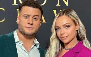 Liv Morgan Links Up With MJF at 'The Iron Claw' Red Carpet Event