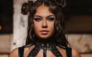 Skye Blue Radiance Confidence in Black Leather Photo Drop