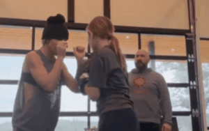 Michelle McCool Training Her Daughter in the Sport of Boxing