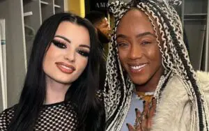 Saraya Links Up With 'Sober Sister' Alicia Fox Backstage at AEW Dynamite Homecoming