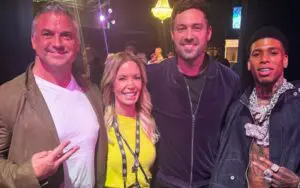 Shane McMahon Links Up With NLE Choppa at Lakers Game