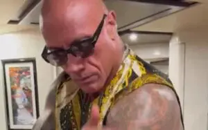 The Rock Shines Body Tattoos With His Men's Grooming Products Before Showtime