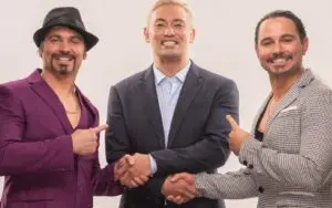 The Young Bucks Seemingly Mimic Triple H's Finger-Pointing Pose After Kazuchika Okada's AEW Debut