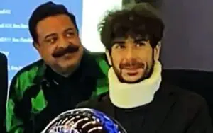 Tony Khan Sporting Neck Brace During 2024 NFL Draft