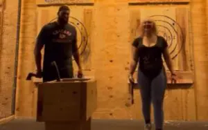 Nikkita Lyons Dabbles in Axe Throwing Amidst Injury Setback