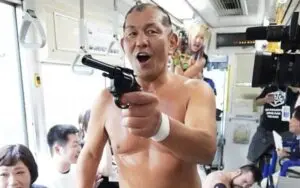 Minoru Suzuki Pulls Out Firearm in Train Battle