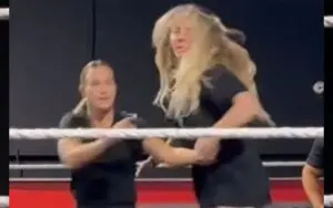 Charlotte Flair Spotted Training in the Ring at the WWE Performance Center