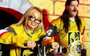 Liv Morgan Cranks the Siren During Vegas Golden Knights Game