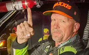 Steve Austin Celebrates First-Place Finish in Gold Rush 350 Division