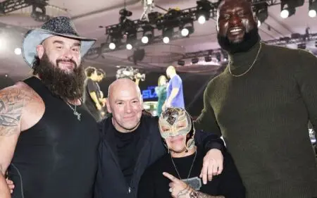 Rey Mysterio, Braun Strowman and Omos Attend Power Slap 10 Event Rey Mysterio, Braun Strowman and Omos Attend Power Slap 10 Event