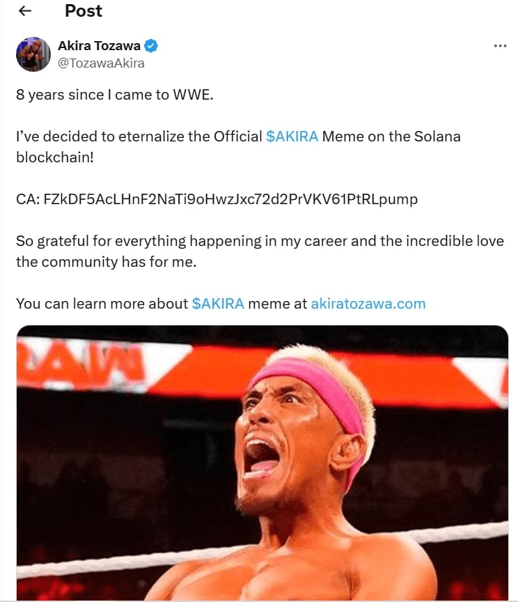 Akira Tozawa’s Twitter Account Hacked by Crypto Scammer