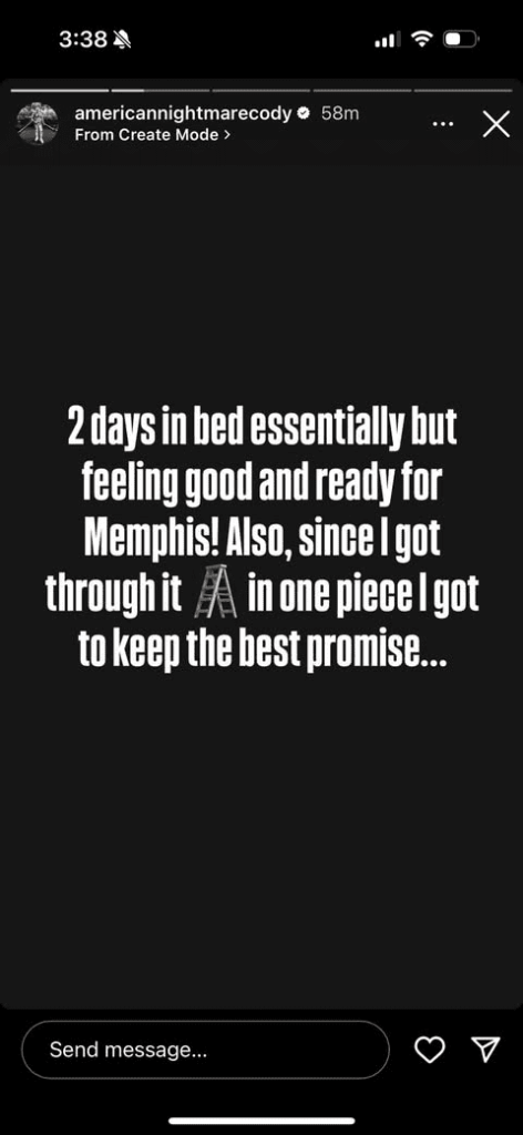 Cody Rhodes Shares Health Update After Brutal Royal Rumble Ladder Match