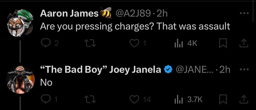 Joey Janela Reveals Whether He’ll Press Charges on Dylan Bostic After GCW Indianapolis Brawl