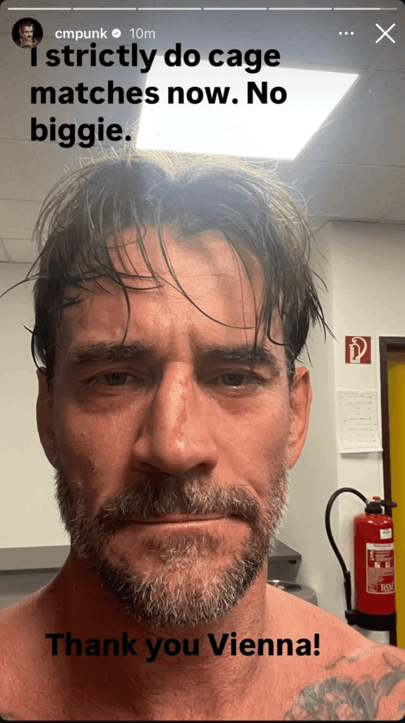 CM Punk Jokes About Only Doing Cage Matches After WWE Loss in Vienna