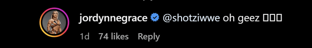 Jordynne Grace Reacts to Shotzi’s Flirty Instagram Comment