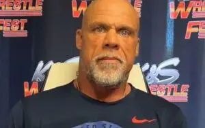 Kurt Angle Reacts to Fans Dropping “Perk Angle” Nickname Kurt Angle Reacts to Fans Dropping "Perk Angle" Nickname