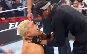 Travis Scott Legitimately Injured Cody Rhodes at WWE Elimination Chamber