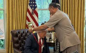 Donald Trump Receives Ula Fala Ceremony Honor as White House Official Calls Him “Tribal Chief”