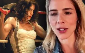 Emily Bett Rickards Trained Like a Real Wrestler for ‘Queen of the Ring’ Role