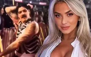 Footage Shows OnlyFans Model Morgan Moore Also Tried to Grab Dominik Mysterio at WWE Event